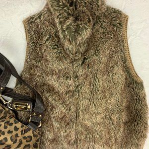 Red Camel Brown Faux Fur Vest I Size L*